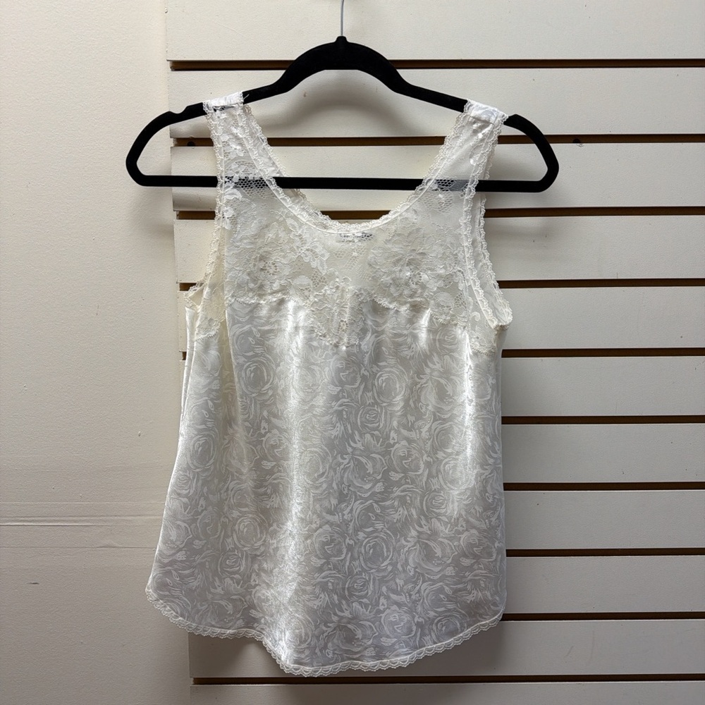 vintage christian dior lace cami top